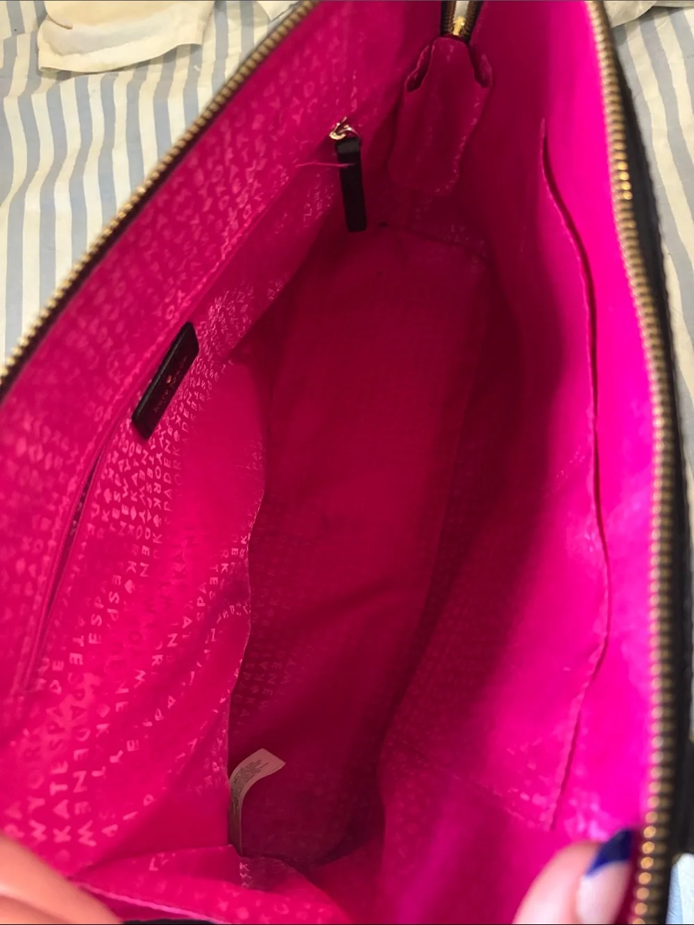 Kate Spade Black Leather Rachelle Wellesley Handbag